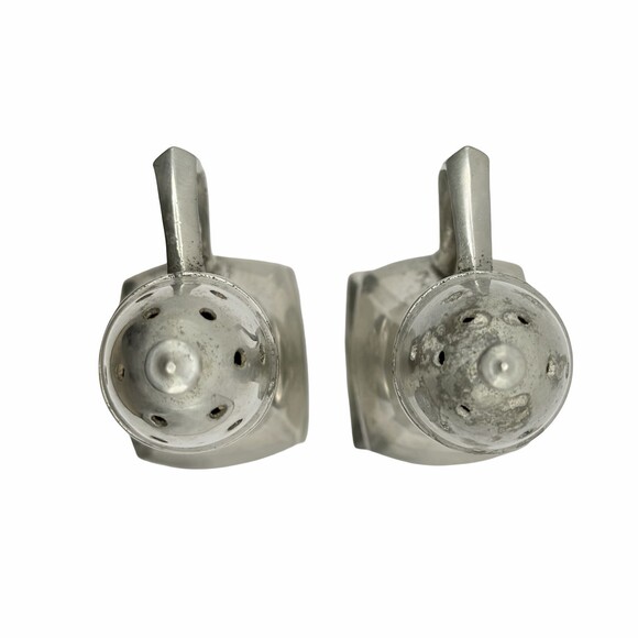 Vintage Federal Pewter Salt & Pepper Shakers Set of 2 - Picture 2 of 5